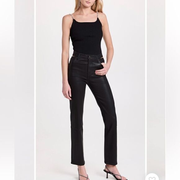 NWT Jonathan Simkhai STANDARD Amelia High Rise Straight Taper Jeans Size 30 - Picture 14 of 14